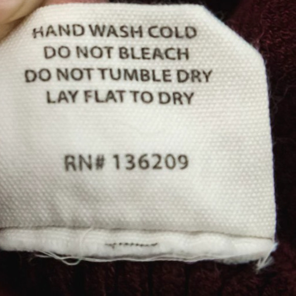 Hatch 3 Size Large L Joelle Burgundy Ribbed Long Sleeve Maternity Sweater Shrug - Picture 5 of 8